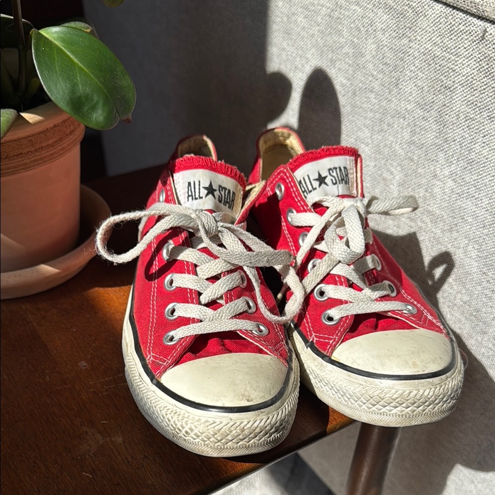 Red Converse All Star Sneakers